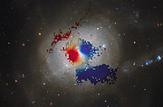 VLTs kortlægning af gasserne i NGC 7252s minispiral