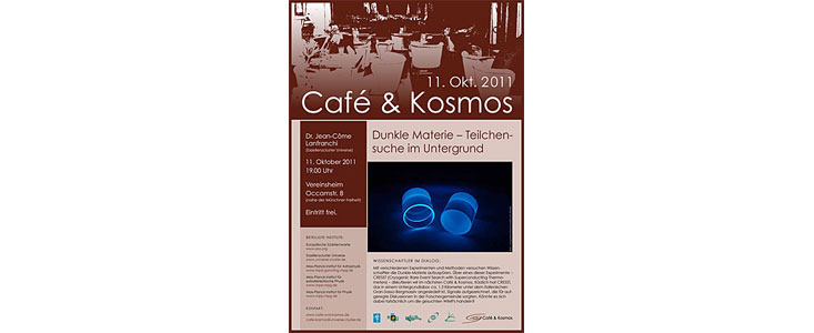 Poster: Café & Kosmos — Dunkle Materie
