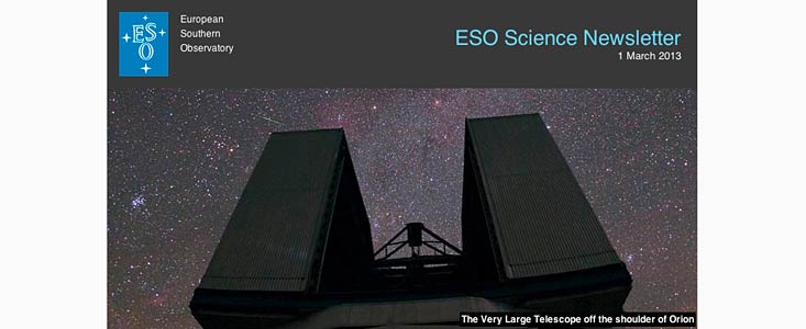 Der ESO Science Newsletter
