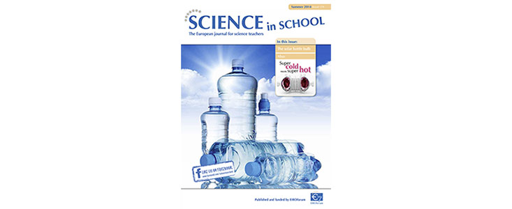 Capa da Science in School número 29 - Verão de 2014