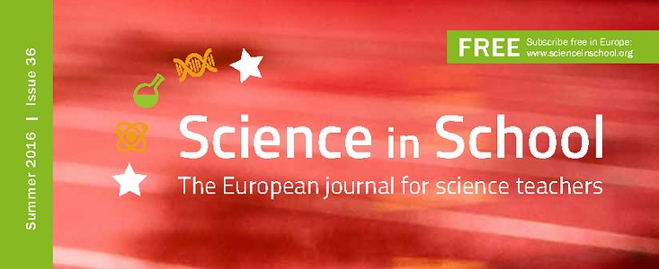 Cover of Science in School issue No.36
