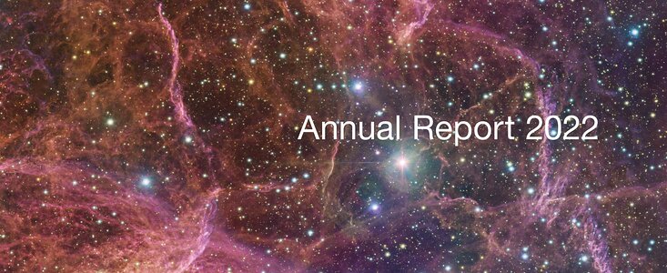 Couverture du rapport annuel 2022 de l'ESO