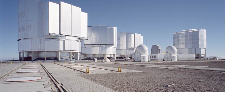 Paranal observing platform with AT1 and AT2