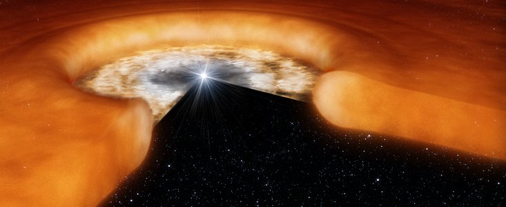 Disc around young star