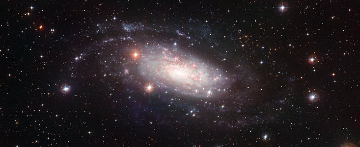 Galaxia espiral NGC 3621 vista por el Wide Field Imager