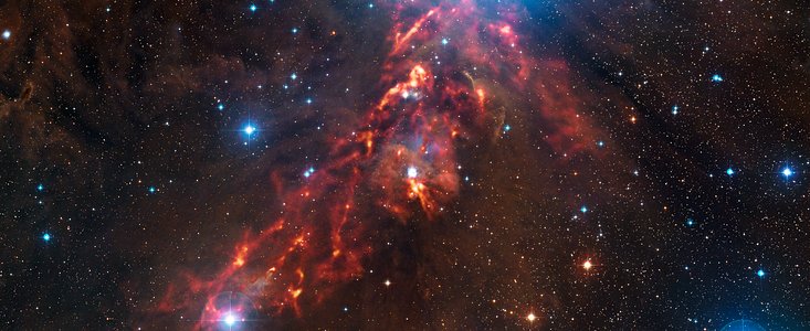 APEX bild av stjärnbildning i Orionnebulosan