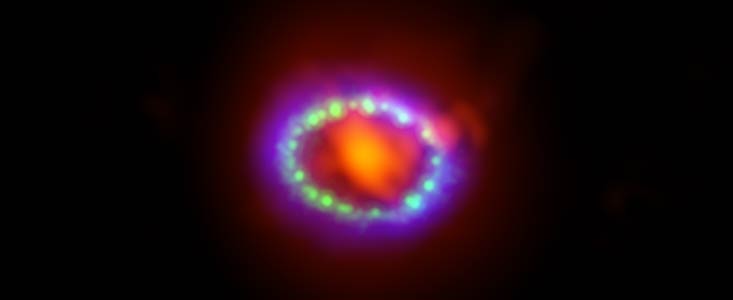 Sammansatt bild av Supernova 1987A