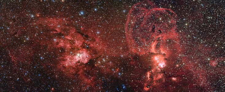 Stjernedannelse i den sydlige del af Mælkevejen