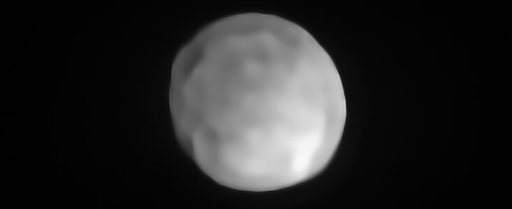 Planetka Hygiea na záběru získaném pomocí VLT/SPHERE