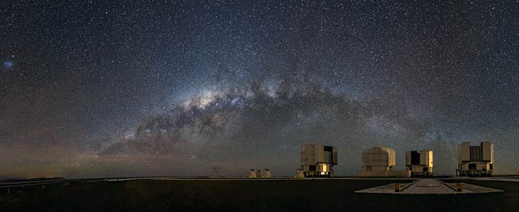 Uma vista galáctica da plataforma de observação