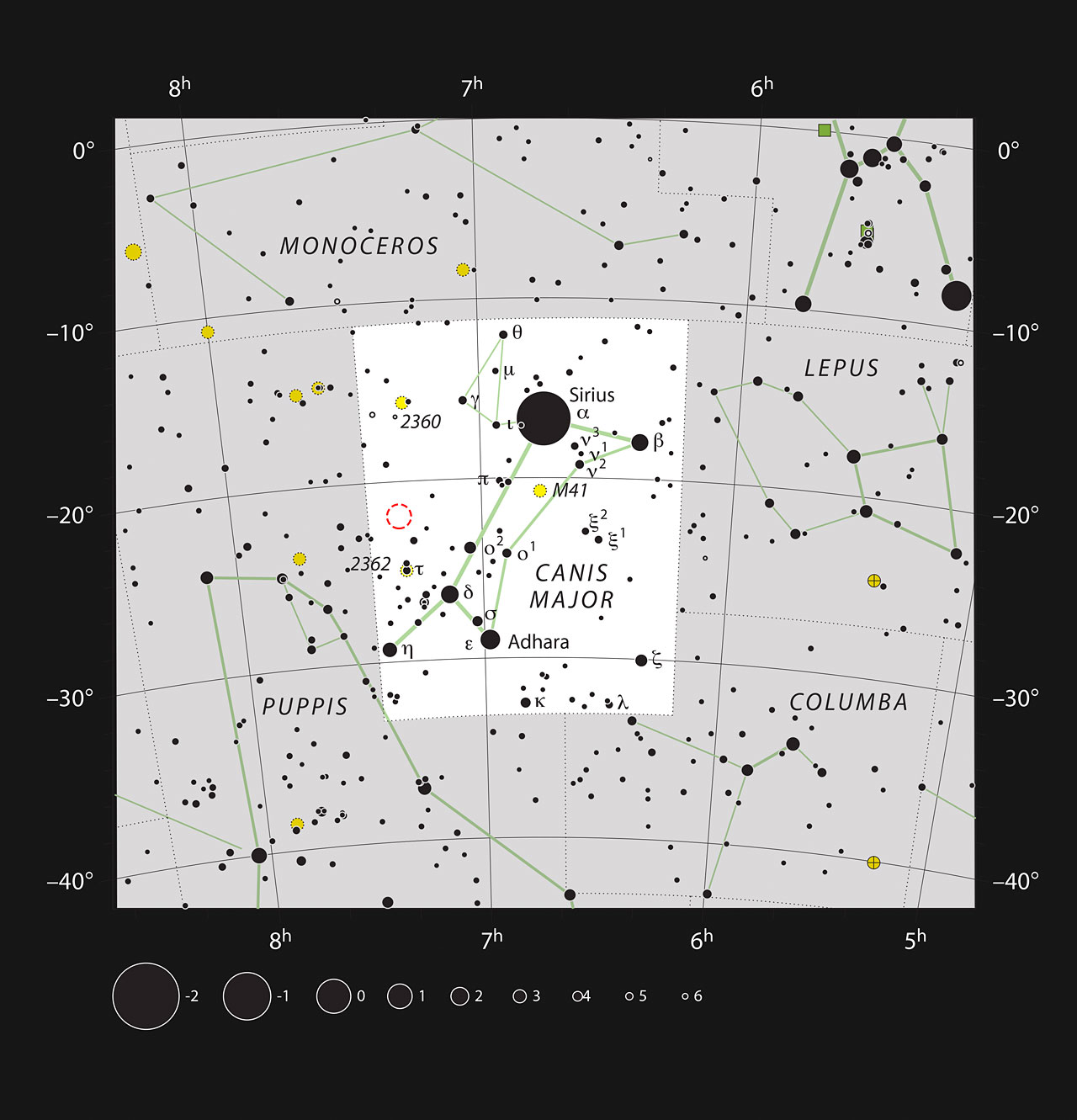 MB Square Graphic Constellation - Black with stars
