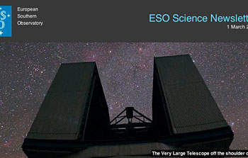 Disponible nuevo Boletín Científico de ESO
