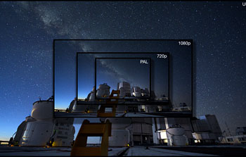 Ultra HD acrescenta uma nova dimensão aos vídeos do ESO
