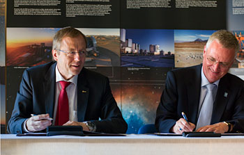 I Direttori Generali dell'ESO e dell'ESA firmano un accordo di cooperazione