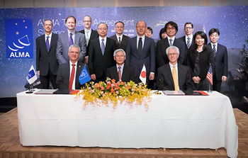 Assinado acordo trilateral para o ALMA
