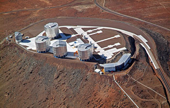 Mounted image 188: Aerial View of the VLT Platform
