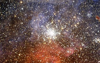 Mounted image 198: The star cluster NGC 2100 in the Large Magellanic Cloud