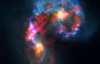 Mounted image 145: ALMA observations of the Antennae Galaxies