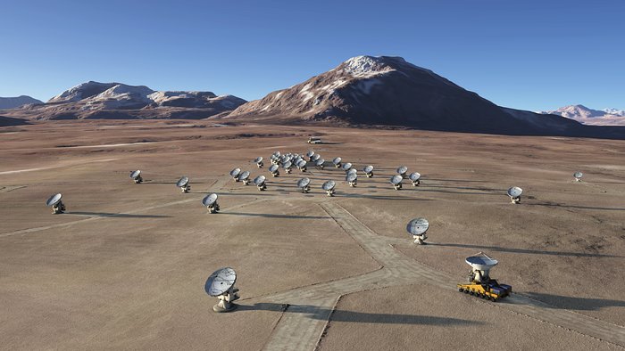 The future ALMA array on Chajnantor (artist’s rendering)