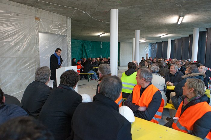 Richtfest markiert den erfolgreichen Verlauf der Bauarbeiten am neuen Erweiterungsbau des ESO-Hauptsitzes