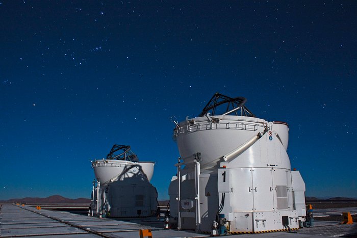 VLT Auxiliary Telescopes under the Orion Constellation