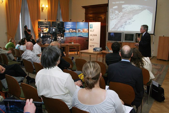 Claus Madsen speaking at ESO Information Day