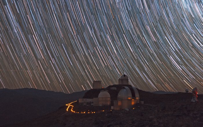 Un sendero de estrellas sobre La Silla