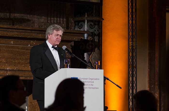 Brian Schmidt at the ESO 50th anniversary gala event