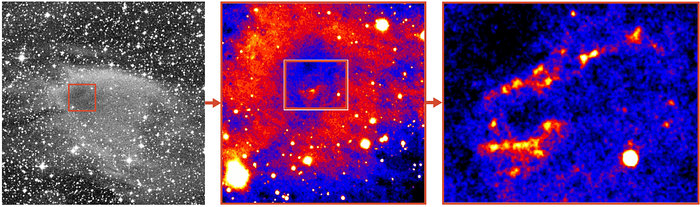 Infrared halo frames a newborn star