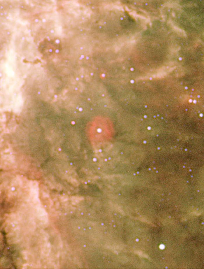 Red Bubbles in Tarantula Nebula