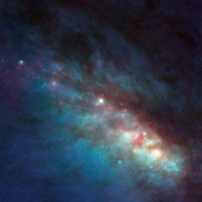 El centro de NGC 253