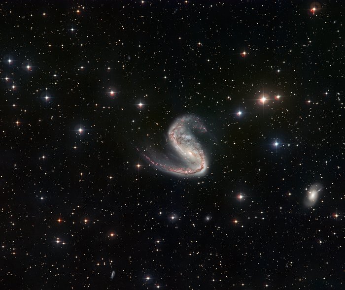 Wide-field view of the Meathook galaxy