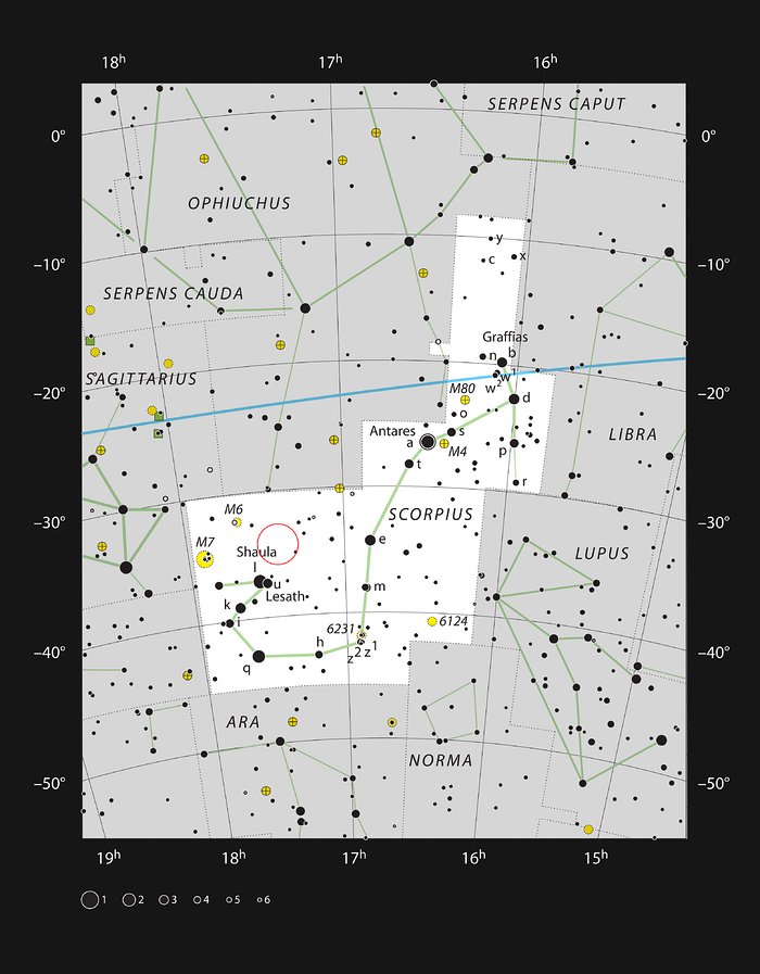 Tähtien syntyalue NGC 6357 Skorpionin tähdistössä
