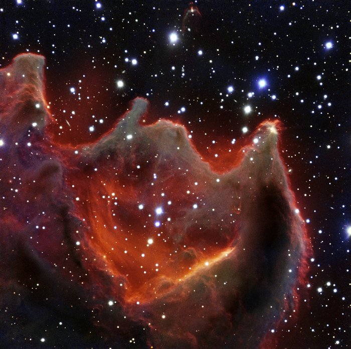 Kometglobulen CG4 fotograferet af VLT