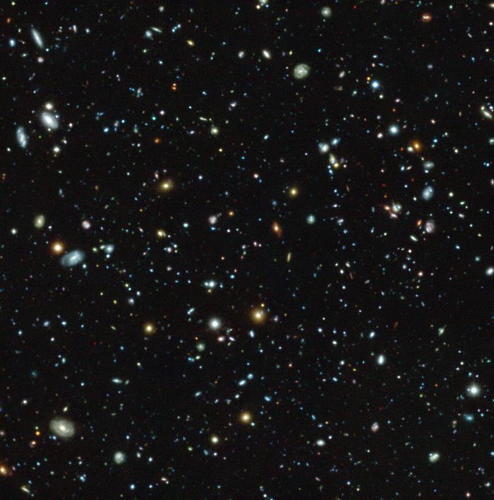 Het Hubble Ultra Deep Field, gezien met MUSE