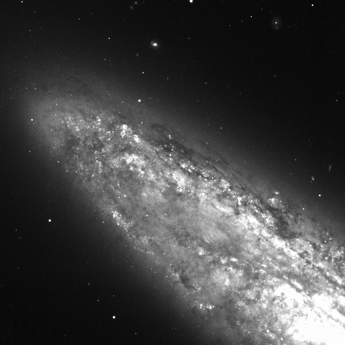Detail of spiral galaxy NGC 253