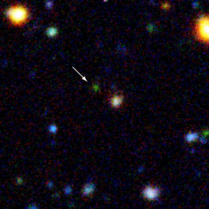 Distant galaxy EIS 107 (z=3.92)