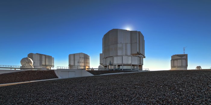 Very Large Telescope in daylight
