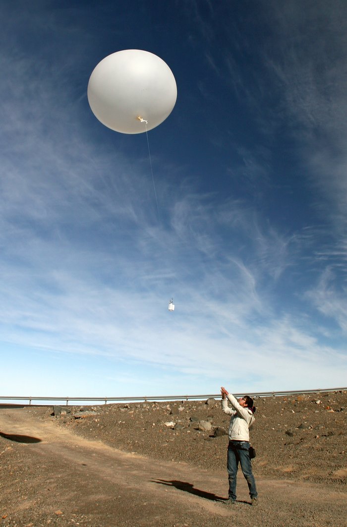 Weather balloons on Paranal in support of the ELT