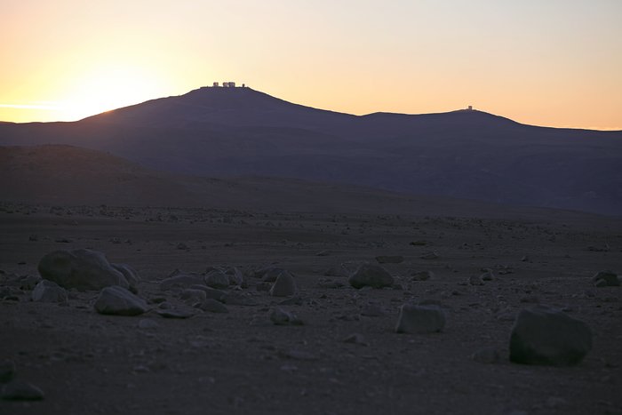 Paranal Observatory seen from the distance