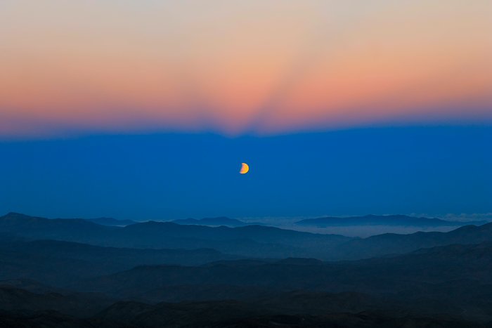 Moon eclipse seen from La Silla