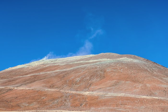 Polvo levantado de Cerro Armazones
