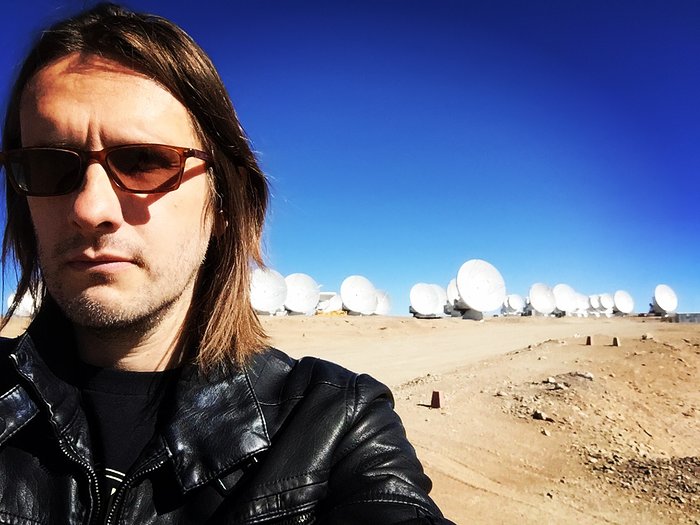 Steven Wilson visita os Observatórios do Paranal e do ALMA