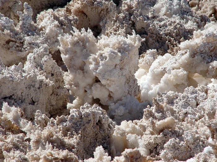 Salt formations at Salar de Atacama