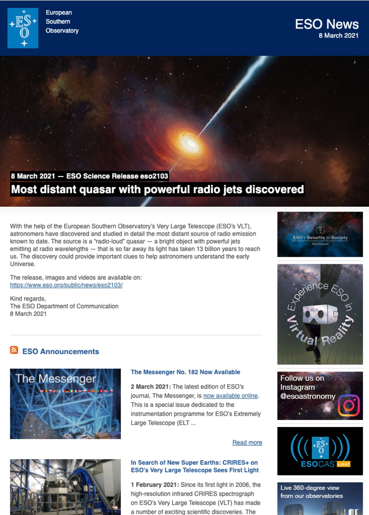 discoveries in astronomy since 2006