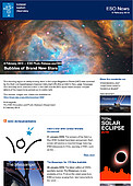 ESO — Des bulles de jeunes étoiles flamboyantes — Photo Release eso1903fr
