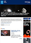 ESO — Jorden beskyttes mod farlige asteroider med hjælp fra ESO — Organisation Release eso1910da