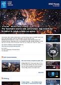 ESO — La rete cosmica della Tarantola: gli astronomi mappano la formazione stellare violenta in una nebulosa esterna alla Galassia — Photo Release eso2209it-ch