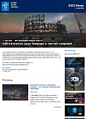 ESO — Completato a metà l'ELT (Extremely Large Telescope) dell'ESO — Organisation Release eso2310it-ch