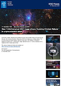 ESO — Une nouvelle image de l'ESO de 1,5 milliard de pixels montre la nébuleuse du poulet qui court avec un niveau de détail sans précédent — Press Release eso2320fr-ch